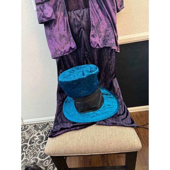 EraSpooky Halloween Costume Mad Hatter Mens One Size Alice in Wonderland Cosplay - Picture 4 of 6